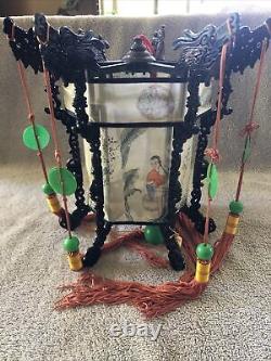 Vintage Chinese Plastic Palace Lantern Dragon Design With Original Box Yang Mine