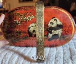 Vintage Chinese stacked lacquer box