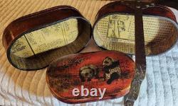 Vintage Chinese stacked lacquer box