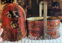 Vintage Chinese stacked lacquer box