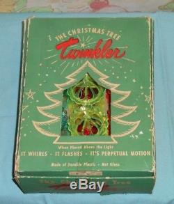 Vintage Christmas BIRDCAGE SPINNER ORNAMENT twinkler lot of 12 in original box