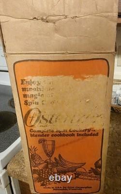 Vintage Chrome Oster Osterizer Pulse Matic 14 Dual Range Blender BaseIN BOX