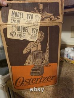 Vintage Chrome Oster Osterizer Pulse Matic 14 Dual Range Blender BaseIN BOX