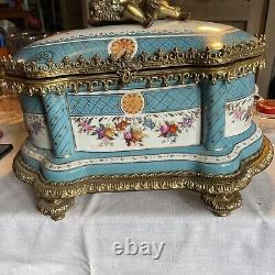 Vintage Coffin / Treasures Box With Sweet Cherubs