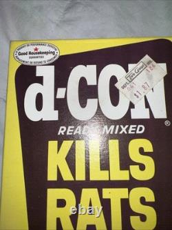 Vintage D- CON 4 Bait Trays BRAND NEW SEALED HTF NOS RARE 1964 Date Old Logo