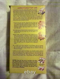 Vintage D- CON 4 Bait Trays BRAND NEW SEALED HTF NOS RARE 1964 Date Old Logo