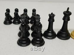 Vintage DRUEKE #36 H Extra Heavy Chessmen'' set with ORIGINAL BOX