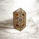 Vintage Damascus Inlaid Wood Box Mother Of Pearl Seashell Mosaic Trinket Jewelry
