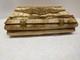 Vintage Decorative From India Camel Bone Jewlery Box With 3 Hinges & 2 Closures