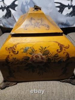 Vintage Decorative Keep Sake Box. Beautifully Hand Painted With Floral Designs