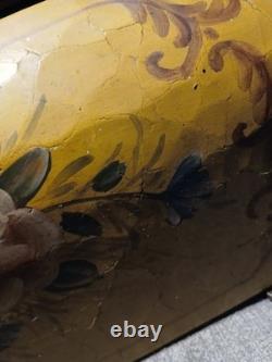 Vintage Decorative Keep Sake Box. Beautifully Hand Painted With Floral Designs