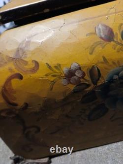 Vintage Decorative Keep Sake Box. Beautifully Hand Painted With Floral Designs