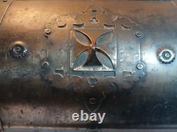 Vintage Decorative Wood Metal RARE Wine Box Made in Germany