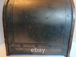 Vintage Decorative Wood Metal RARE Wine Box Made in Germany