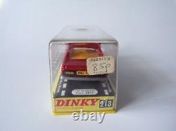 Vintage Dinky Toys #213 Ford Capri Rally Car (Red) Diecast Car Model Plastic Box
