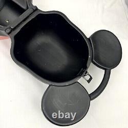 Vintage Disney Mickey Mouse Head Plastic Lunch Box Aladdin USA No Thermos