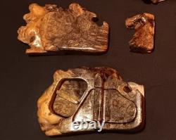 Vintage Don Wood 7 Piece Burl Puzzle Box