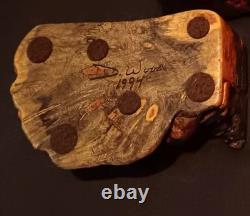 Vintage Don Wood 7 Piece Burl Puzzle Box