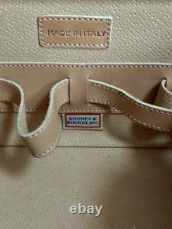 Vintage Dooney & Bourke Monogram Canvas Train Case Pink/Burgundy Vanity Box
