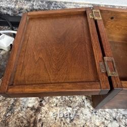 Vintage Ducks Unlimited Wooden Chest Box Lab Retriever Puppies England 12x9x7