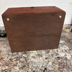 Vintage Ducks Unlimited Wooden Chest Box Lab Retriever Puppies England 12x9x7