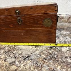 Vintage Ducks Unlimited Wooden Chest Box Lab Retriever Puppies England 12x9x7