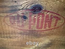 Vintage Dupont Explosives Red Cross Extra Dynamite Strength Wood Box Crate