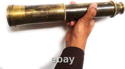 Vintage East India Company Brass Spyglass 32 Antique Leather Gift Box