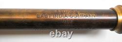Vintage East India Company Brass Spyglass 32 Antique Leather Gift Box