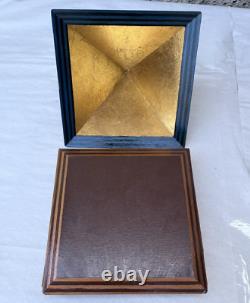 Vintage Egyptian Pyramid Wood Trinket Decorative Art Box Lois Stopple 1977 Egypt