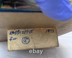 Vintage Egyptian Pyramid Wood Trinket Decorative Art Box Lois Stopple 1977 Egypt