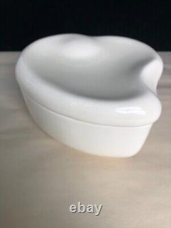 Vintage Elsa Peretti (Bean) for Halston Lidded Heart Shaped Ceramic Powder Box