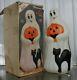 Vintage Empire Ghost Black Cat Pumpkin Halloween 35 Plastic Blow Mold Light Box