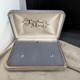 Vintage Empty Taylor Maid Display Box Grey Velvet