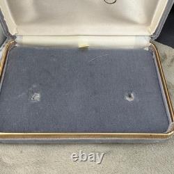 Vintage Empty Taylor Maid Display Box Grey Velvet
