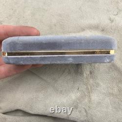 Vintage Empty Taylor Maid Display Box Grey Velvet