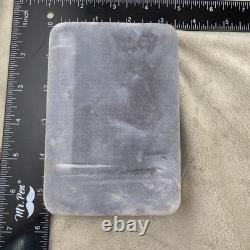 Vintage Empty Taylor Maid Display Box Grey Velvet