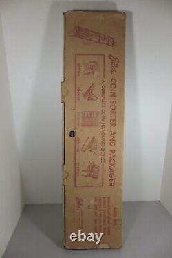 Vintage Evans Coin Sorter & Packager Model 607 with Box