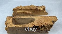 Vintage Figured Maple Burl Lidded Box by Maple Leaf Studio 1990's