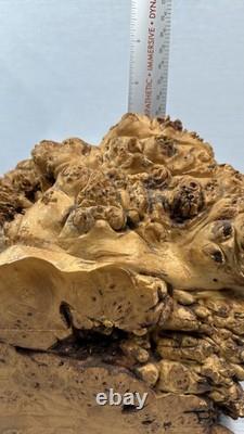 Vintage Figured Maple Burl Lidded Box by Maple Leaf Studio 1990's