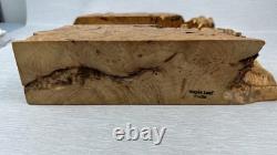 Vintage Figured Maple Burl Lidded Box by Maple Leaf Studio 1990's