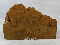 Vintage Figured Maple Burl Lidded Box by Maple Leaf Studio 1990's