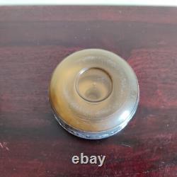 Vintage Floral Art Round Shape Silver Plated Box Decorative Collectible