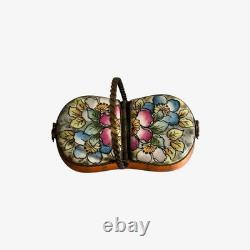 Vintage Floral Trinket Box Double Sided