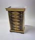 Vintage Florentine Painted Wood Tabletop Jewelry Box Armoire Gold Gilt Italy