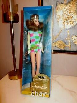 Vintage Francie Barbie Doll NRFB Mod #1130 Original Box