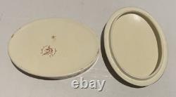 Vintage French Limoges Porcelain Dresser Trinket Box Cherubs Painting Allegory