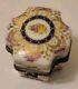 Vintage French Limoges Trinket Casket Gorgeous Floral Perfume Box No Bottles