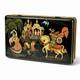Vintage Fricke & Nacke German Lacquer Trinket Box Fairy Tale Scene