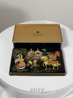 Vintage Fricke & Nacke German Lacquer Trinket Box Fairy Tale Scene